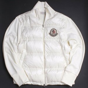 2023年製 MONCLER MAGLIA APERTA CON ZIP sizeS WHITE I20938G00014 89A2Y モンクレール ダウンジャケット ハイネック