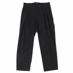 stein TWO TUCK WIDE TROUSERS sizeS ブラック ST.065-1 シュタイン 2タック ワイド トラウザーパンツ