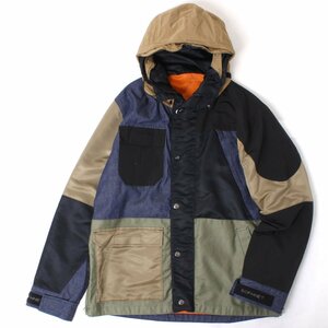 SOPHNET. MOUNTAIN PARKA 定価74,800円 sizeL BLACK/NAVY/KHAKI SOPH-200000 ソフネット マウンテン パーカー