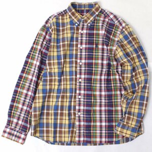 SOPHNET. STANDARD BIG B.D SHIRT 定価22,000円 sizeL MULTI SOPH-200050 ソフネット スタンダード ビッグ ボタンダウン シャツ