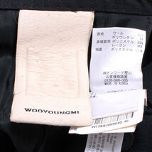 WOOYOUNGMI セットアップ スーツ 3ボタンジャケット パンツ ブラック ウーヨンミ_画像6