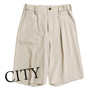 21SS CITY TROPICAL SHORTS トロピカル ショーツ 定価14,300円 size1 ベージュ 111343019 シティ ストレッチ素材 ショートパンツ 短パン