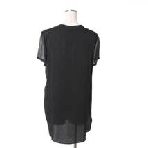 【SALE】新品 3.1 Phillip Lim overlapped side seam tshirt ビーズ装飾付 ブラウス 定価73,440円 size0 ブラック フィリップリム_画像2