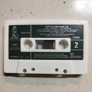 U2 RATTLE AND HUM 魂の叫び カセットテープ ライナーノーツあり 1988年 当時物 レトロの画像4