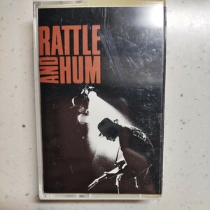 U2 RATTLE AND HUM soul. .. cassette tape liner no-tsu equipped 1988 year that time thing retro 