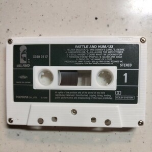 U2 RATTLE AND HUM 魂の叫び カセットテープ ライナーノーツあり 1988年 当時物 レトロの画像3