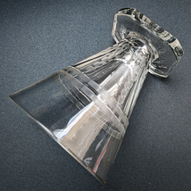 ■オールドサンルイ アールデコ グラス 高さ10cm オールドバカラ フランス アンティーク クリスタル　AA_画像4