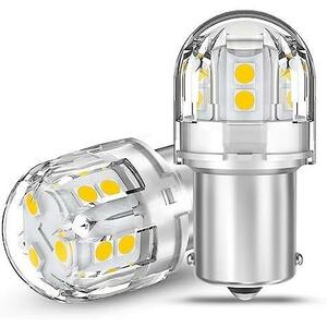 S25シングル球_ホワイト 12V-24V車用 S25 シングル球 LED ホワイト 爆光 バックランプ 15連3030SMD BA15S P21W G18 LEDバルブLEDランプ 汎