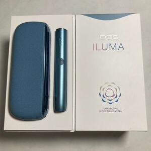 01.3327 売り切り♪ほぼ未使用◎iQOS イルマ アズールブルー 本体 通電確認済 電子タバコ 加熱式タバコ