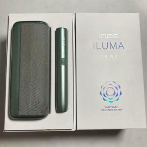 01.3656 売り切り♪通電確認済◎iQOS イルマプライム ジェイドグリーン 本体 アイコス 電子タバコ 加熱式タバコ