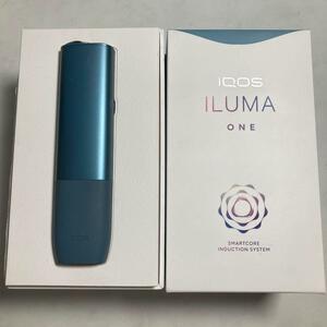 01.3528 売り切り◎通電確認済◎iQOS イルマワン アズールブルー 本体 アイコス 電子タバコ 加熱式タバコ