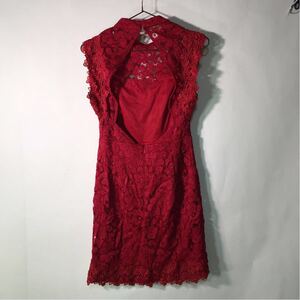 Forever21 Forever Twenty One Encheve One Piece Lace Red