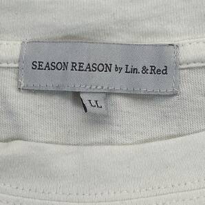シーズンリーズン 裾がレースでカワイイTシャツ ホワイト LLサイズ これからの季節に最適 USED 格安の画像3