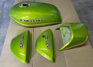 Kawasaki Kawasaki kh250 kh400 экстерьер комплект бак боковая крышка хвостовой обтекатель экстерьер полный комплект hige линия 