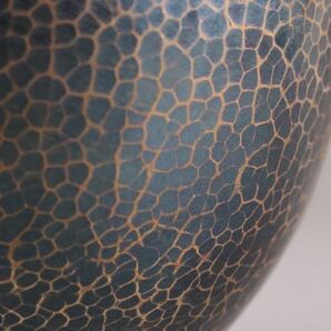 古美術 銅製 打出 玉川堂 花瓶 時代物 極上品 初だし品 C5846の画像7