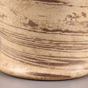 古美術 朝鮮古陶磁器 李朝 練込 梅瓶 時代物 極上品 初だし品 C5910の画像9