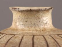 古美術 朝鮮古陶磁器 李朝 描き落とし 扁壷 時代物 極上品 初だし品 C6172_画像4