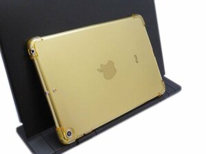 iPad Mini 5 ジャケット 背面 TPU ソフトタイプ シンプル クリアタイプ アイパッド ミニ 5 ケース カバー クリアゴールド