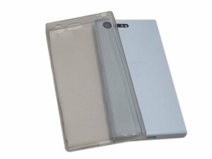 Xperia X Compact SO-02J エクスペリア X コンパクト XC シンプル 無地 光沢 TPU ソフトタイプ ケース カバー クリアブラック