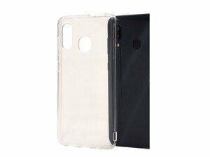 Galaxy A30 SCV43 日本国内版専用 ジャケット 背面 TPU ソフトタイプ ギャラクシー A30 シンプル 無地 ケース カバー クリア 透明