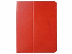 2018年 iPad Pro 11インチ アイパッド プロ 第1世代 フェイクレザー カード アップルペンシル入れ スタンド ケース カバー レッド 赤色