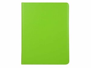 2018年 iPad Pro 12.9インチ アイパッド プロ 第3世代 フェイクレザー 合成皮革 スタンド 360度回転 ケース カバー ライムグリーン 緑色