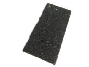 Xperia XZ1 SO-01K SOV36 701SO エクスペリア XZ1 キラキラ ラメ入り ポリカボネート PC ハードタイプ ケース カバー ブラック