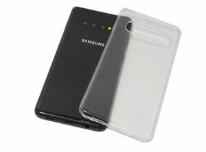 送料無料 Galaxy S10+ Plus SC-04L SC-05L SCV42 背面 TPU ソフト シンプル クリアタイプ ギャラクシー S10 プラス ケース カバー クリア