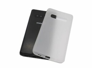 送料無料 Galaxy S10 SC-03L SCV41 SM-G973C(楽天モバイル版)背面 TPU ソフト 無地 マットタイプ ギャラクシー S10 ケース カバー 半透明