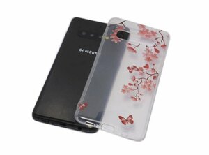 送料無料 Galaxy S10 SC-03L SCV41 SM-G973C(楽天モバイル版)TPU ソフト 絵画ペイント ギャラクシー S10 ケース カバー ちょうちょう