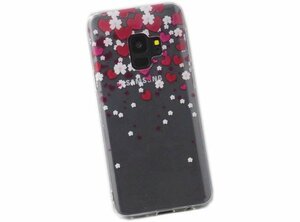 送料無料 Galaxy S9 SC-02K SCV38 ギャラクシー docomo ドコモ AU エーユー ジャケット 光沢 ＴＰＵ ソフトタイプ ケース カバー ハート柄