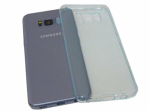 送料無料 Galaxy S8 SC-02J SCV36 ギャラクシー docomo AU ジャケット 無地 光沢 ＴＰＵ ソフトタイプ ケース カバー クリアグリーン