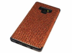 送料無料 Galaxy Note9 SC-01L SCV40 ギャラクシー docomo AU キラキラ ラメ入り 光沢 ＴＰＵ ソフトタイプ ケース カバー レッド