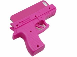 iPhone SE(第1世代) ハード PC 拳銃型 おもちゃ ピストル型 アイフォン SE 5S アイホン 5 ジャケット ケース カバー ピンク