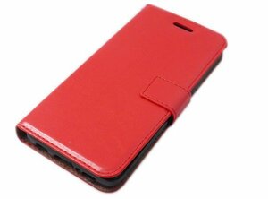 送料無料 Galaxy S9 SC-02K SCV38 ギャラクシー docomo AU 手帳型 フェイクレザー 合成皮革 スタンド カード入れ ケース カバー レッド