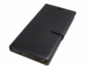 送料無料 Galaxy Note8 SC-01K SCV37 ギャラクシー docomo AU 手帳型 フェイクレザー 合皮革 スタンド カード入れ ケース カバー ブラック