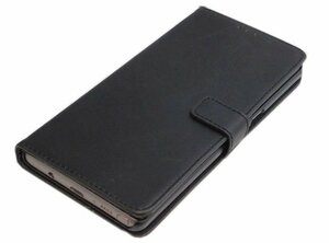 送料無料 Galaxy Note8 SC-01K SCV37 ギャラクシー docomo AU 手帳型 フェイクレザー 合皮革 スタンド カード入れ ケース カバー ブラック