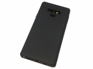 送料無料 Galaxy Note9 SC-01L SCV40 ギャラクシー SAMSUNG サムスン docomo ドコモ AU ジャケット 無地 PC ハード ケース カバー ブラック
