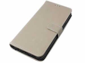 送料無料 Galaxy S9 SC-02K SCV38 ギャラクシー docomo AU 手帳型 フェイクレザー 合成皮革 スタンド カード入れ ケース カバー アイボリー