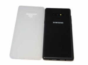送料無料 Galaxy Note9 SC-01L SCV40 ギャラクシー docomo AU ジャケット 無地 非光沢 マット ＴＰＵ ソフトタイプ ケース カバー 半透明