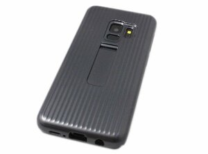 送料無料 Galaxy S9 SC-02K SCV38 ギャラクシー SAMSUNG サムスン docomo AU PC ハードタイプ スタンド ケース カバー ブラック