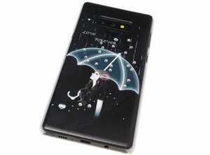 送料無料 Galaxy Note9 SC-01L SCV40 ギャラクシー docomo AU ラインストーン 絵画 絵柄 ペイント PC ハード ケース カバー デザインE