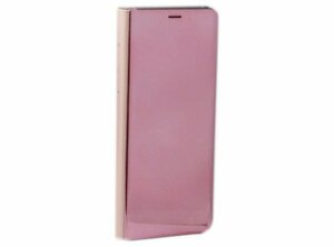 Galaxy S9+ SC-03K SCV39 ギャラクシー S9+ プラス 手帳型 メッキ加工 アルミ風メッキ加工 スタンド ハード ケース カバー ピンク