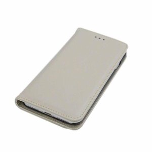 iPhone SE(第3/第2世代)/8/7 手帳型 スタンド カードいれ 合皮革レザー アイフォン SE3 アイホン SE2 ケース カバー アイボリー