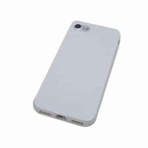 iPhone SE(第3世代/第2世代)/8/7 ジャケット シンプル 無地 TPU アイフォン SE3 アイホン SE2 ケース カバー ホワイト 白色