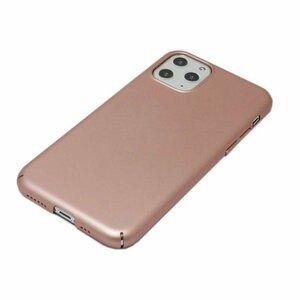 iPhone 12 Pro/iPhone 12 ジャケット シンプル 無地 プラスチックハード アイフォン アイホン 12 プロケース カバー ローズ 薔薇色