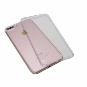 iPhone 8 Plus/iPhone 7 Plus アイフォン アイホン プラス ジャケット シンプル 無地 光沢 TPU ソフト ケース カバー クリア 透明