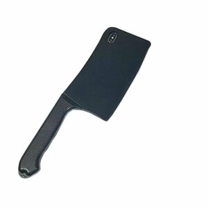 iPhone XR ジャケット おもちゃ包丁 リアル ハロウィン 面白い アイフォン XR アイホン XR ケース カバー ブラック 黒色