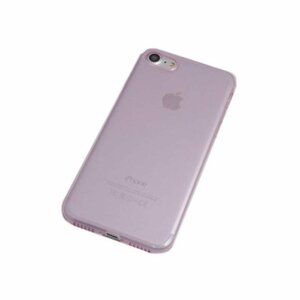 iPhone SE(第3世代/第2世代)/8/7 クリアタイプ 無地 光沢 TPU ソフト アイフォン SE3 アイホン SE2 ケース カバー クリアピンク 透明/桃色