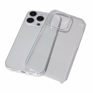 iPhone 14 Pro Max アイフォン アイホン 14 プロ マックス ジャケット シンプル 無地 光沢 プラスチックハード ケース カバー クリア 透明